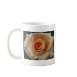 Peach colored rose coffee mug