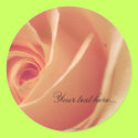 Peach Cream Rose Wedding Invitations Seals stickers by naturalilly Peach Cream Rose Wedding Invitations Seals stickers