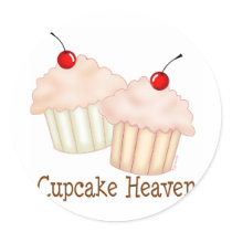 Peach Cupcakes stickers by cupcakeville Peach Cupcakes stickers