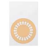 Peach Elegant Round Design. Art Deco Style flyers
