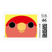 Peach-faced Lovebird (Australian Cinnamon) Postage Stamp
