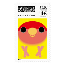 Peach-faced Lovebird (Australian Cinnamon) Postage Stamp