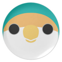 Peach-faced Lovebird (Dutch Blue) Dinner Plate