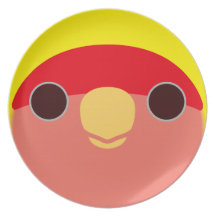 Peach-faced Lovebird (Lutino) Party Plates