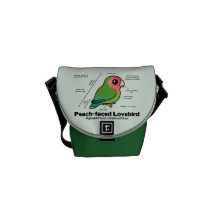 Peach-faced Lovebird Statistics Messenger Bags