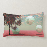 Peach Fantasy – Teal and Apricot Retreat Throw Pillow