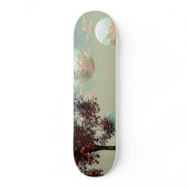 Peach Fantasy – Teal and Apricot Retreat Skate Decks