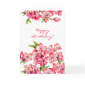 Peach Happy Birthday card card