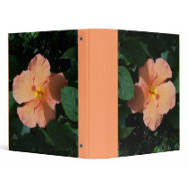 Peach Hibiscus Binder