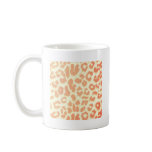Peach Leopard Print Coffee Mug