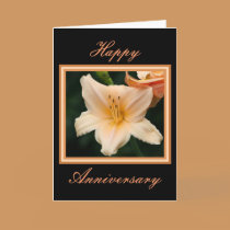 Peach Lily Anniversary cards