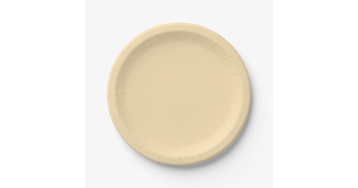 Peach Paper Plates Zazzle