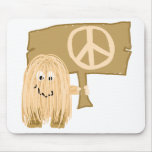 peach peace mousepads