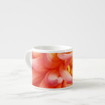 Peach Petals of a Dahlia Espresso Mug