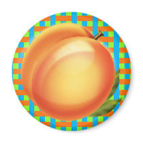 Peach Plaid magnets by JuJuGarden Peach Plaid magnets