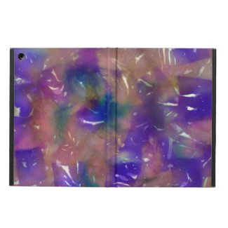 Peach Purple Abstract Art iPad Air Case