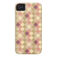 Peach Quilted Pattern iPhone 4 Case