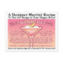 Peach Raspberry Parfait Martini Recipe Postcard