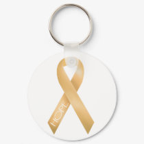 Peach Ribbon keychains