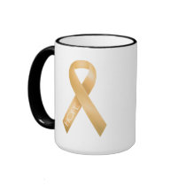 Peach Ribbon mugs