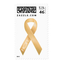 Peach Ribbon postage