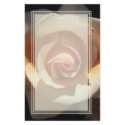 Peach Rose Blank Stationery by wingedturtle Peach Rose Blank Stationery