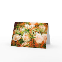 Peach Rose Bouquet cards