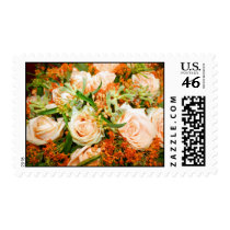 Peach Rose Bouquet postage