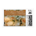 Peach Rose Bridal Bouquet postage