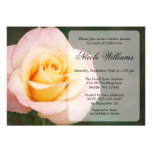 Peach Rose Bridal Shower Personalized Announcement