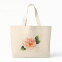Peach Rose Canvas Bag by linfrye Peach Rose Canvas Bag