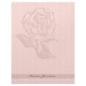 Peach Rose Ladies Personal Stationery letterhead by mariannegilliand Peach Rose Ladies Personal Stationery letterhead