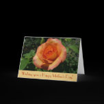 Peach Rose Mother's Day Card