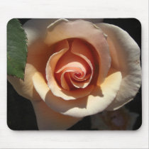 Peach Rose Mousepad by wingedturtle Peach Rose Mousepad