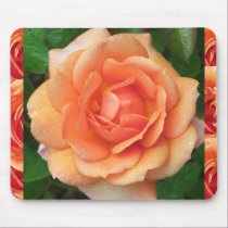 Peach Rose Mousepad mousepads