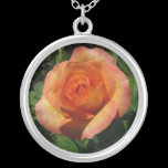 Peach Rose Necklace