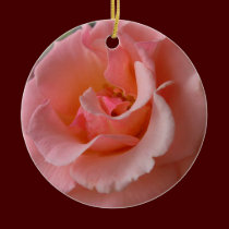 Peach Rose Ornament Romantic Rose Decorations ornaments
