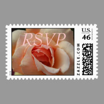 Peach Rose postage by sharpcreations Peach Rose postage