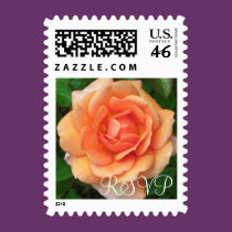 Peach Rose RSVP Stamp stamps