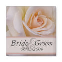 Peach rose save the date magnets - Customized by perfectpostage Peach rose save the date magnets - Customized