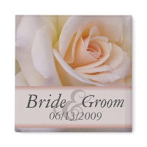 Peach rose save the date magnets - Customized by perfectpostage Peach rose save the date magnets - Customized