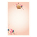 Peach Rose Stationary Stationery