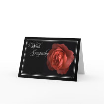 Peach Rose Sympathy/Condolence Car - Customized cards by DJHinVA Peach Rose Sympathy/Condolence Car - Customized cards