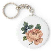 Peach Rose - Vintage Makeover. Keychain