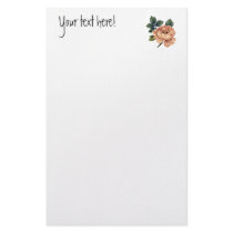 Peach Rose - Vintage Makeover. Stationery Design