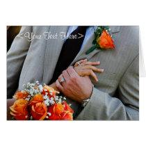 Peach Rose Wedding Cards