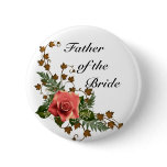 Peach Roses buttons