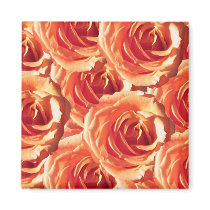 Peach Roses magnet by ggbythebay Peach Roses magnet