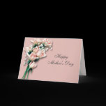 Peach Roses  Mother's Day Card
