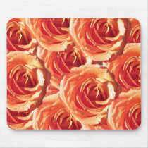 Peach Roses Mousepad by ggbythebay Peach Roses Mousepad